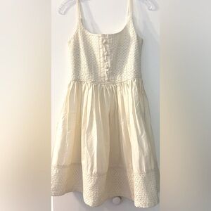 pretty! Anna Sui for Anthropologie Cream Prairie Dress Size 8 Cottagecore EC!